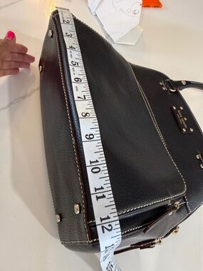 Kate Spade Black Satchel with Gold Accents